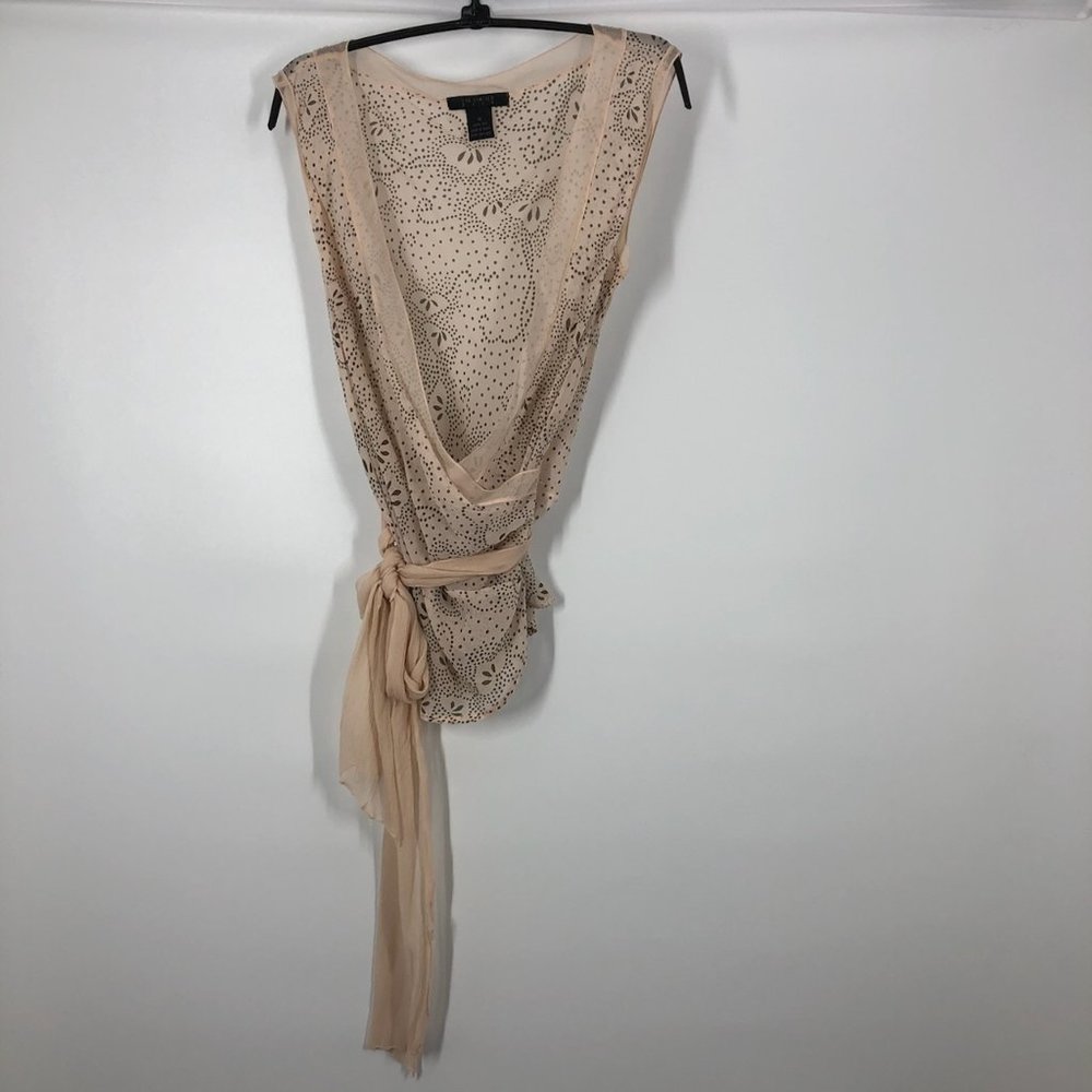 The Limited Silk Wrap Blouse M